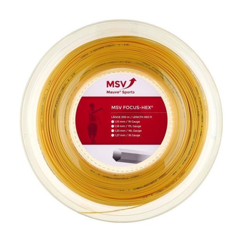 MSV Focus - HEX ( 200m Rolle ) gelb 1,23 mm