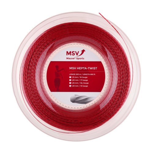 MSV Hepta Twist ( 200m Rolle ) rot 1,15 mm