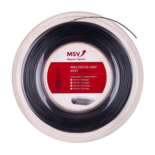 MSV Focus - HEX SOFT ( 200m Rolle ) schwarz 1,15 mm