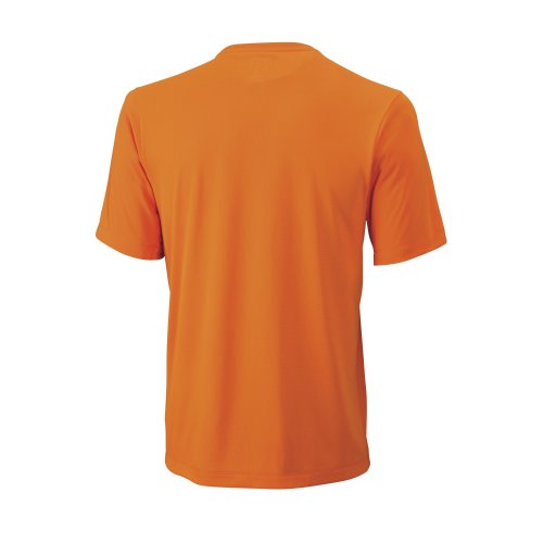 Wilson Spring Linear Blur Print Crew T-Shirt Men clementine-navy-clementine