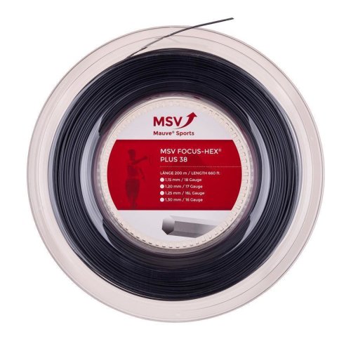 MSV Focus - HEX PLUS 38 ( 200m Rolle ) schwarz 1,15 mm