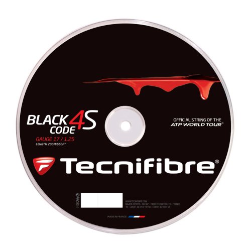 Tecnifibre Black Code 4S ( 110m Rolle ) schwarz 1,25 mm