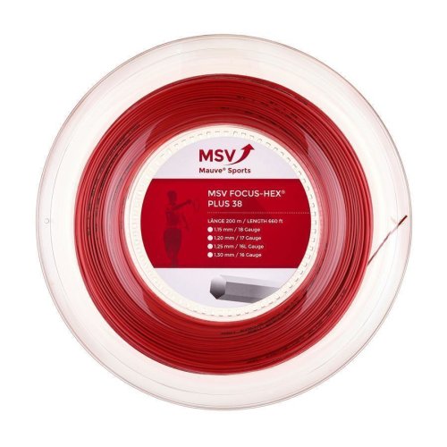 MSV Focus - HEX PLUS 38 ( 200m Rolle ) rot 1,20 mm