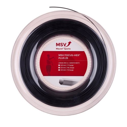 MSV Focus - HEX PLUS 25 ( 200m Rolle ) schwarz 1,20 mm