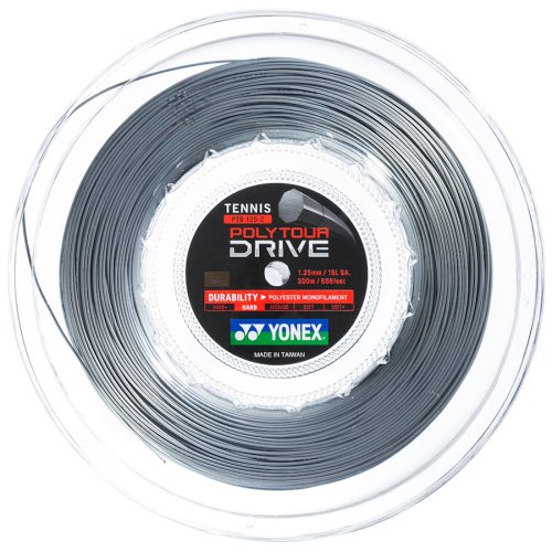 Yonex Poly Tour DRIVE ( 200m Rolle ) silber 1,25 mm