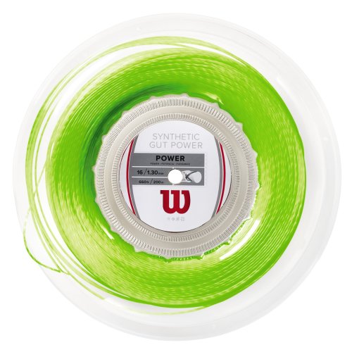 Wilson SYNTHETIC GUT POWER ( 200m Rolle ) lime 1,30 mm