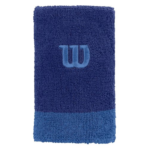 Wilson Extra Wide Wristband 2er Pack mazarine blue-prince blue-prince blue