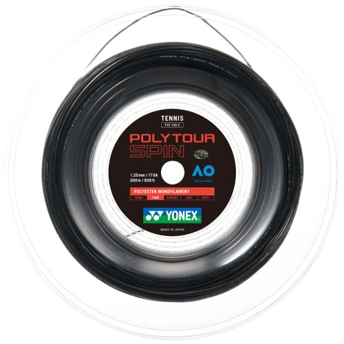 Yonex Poly Tour SPIN ( 200m Rolle ) schwarz 1,25 mm