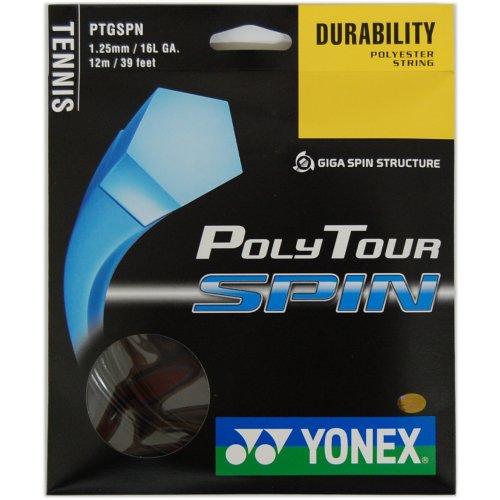 Yonex Poly Tour SPIN ( 12m Set ) schwarz