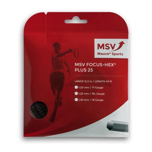MSV Focus - HEX PLUS 25 ( 12m Set ) schwarz 1,25 mm