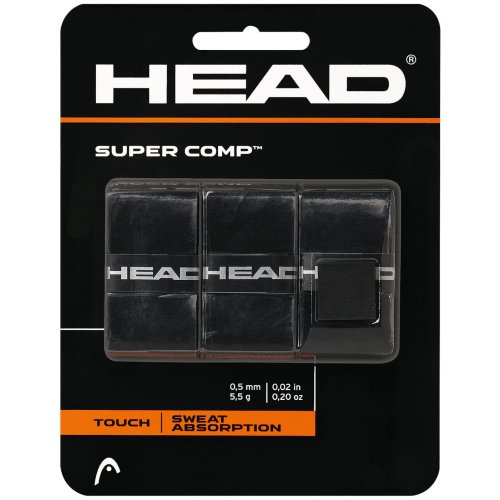Head Super Comp Overgrip 3er Pack schwarz