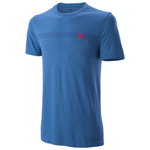 Wilson Competition Seamless Crew T-Shirt Men brilliant blue-imperial blue