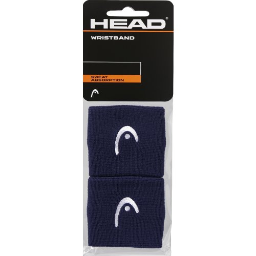 HEAD Wristband 2,5" navy 2er Pack