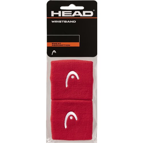 HEAD Wristband 2,5" red 2er Pack