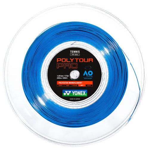 gelb / graphite / blau Yonex Poly Tour Pro 200m Rolle 