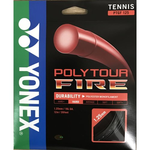 Yonex Poly Tour FIRE ( 12m Set ) schwarz