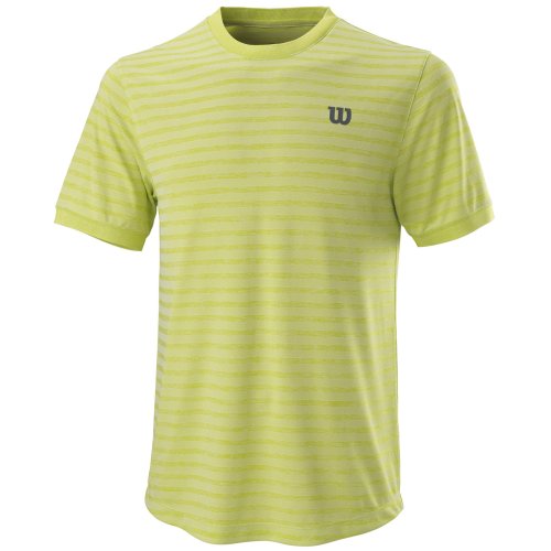 Wilson Stripe Crew T-Shirt Men lime popsicle-white S