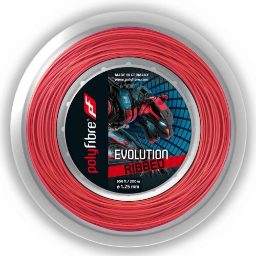 POLYFIBRE Evolution Ribbed ( 200m Rolle ) rot 1,25 mm