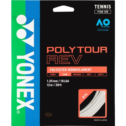 Yonex Poly Tour REV ( 12m Set ) white