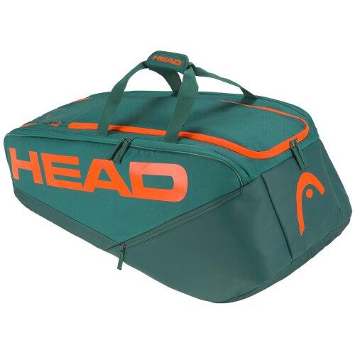 HEAD Pro Racquet Bag XL dark cyan/fluo orange 2023