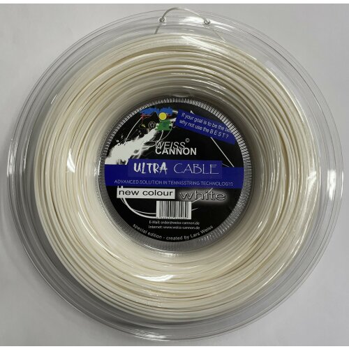 Weiss Cannon Ultra Cable ( 200m Rolle ) weiß