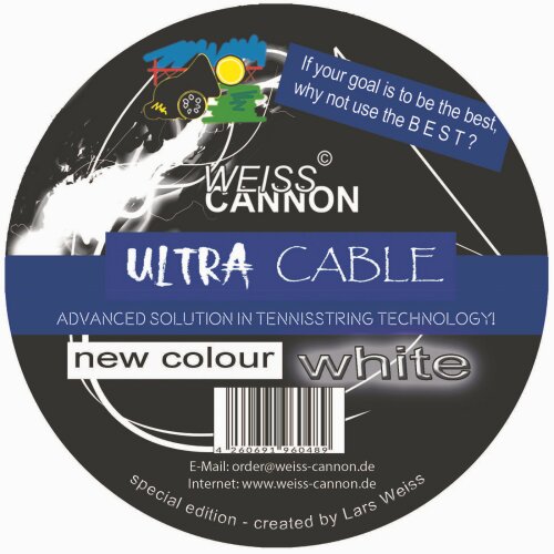 Weiss Cannon Ultra Cable ( 12m Set ) weiß 1,23 mm