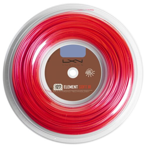 Luxilon Element IR Soft ( 200m Rolle ) red