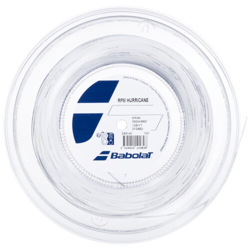 Babolat RPM Hurricane ( 200m Rolle ) weiss
