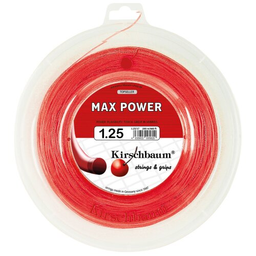 Kirschbaum MAX. POWER ( 200m Rolle ) rot