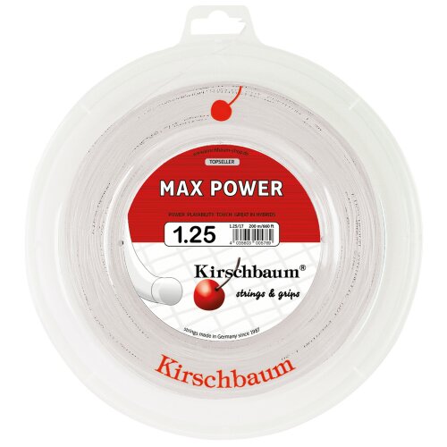 Kirschbaum MAX. POWER ( 200m Rolle ) weiss