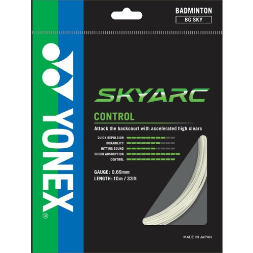 Yonex SKYARC ( 10m Set ) weiß 0,69 mm Badmintonsaite