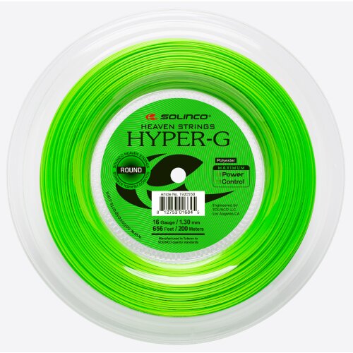 Solinco Hyper-G Round ( 200m Rolle ) grün 1,25 mm