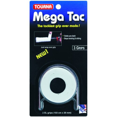 Tourna Mega Tac XL 3er Pack weiß Overgrip