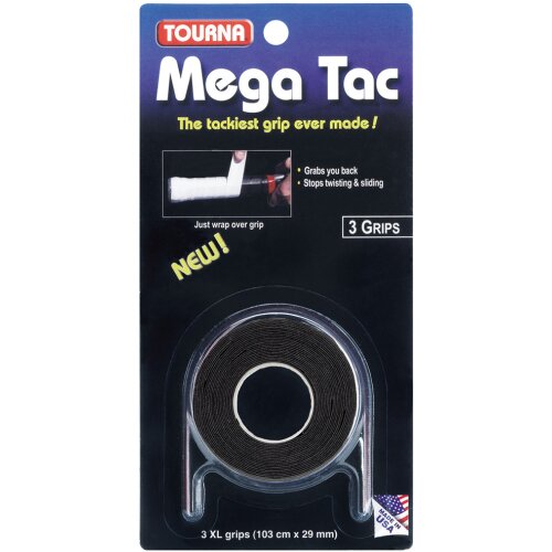 Tourna Mega Tac XL 3er Pack schwarz Overgrip