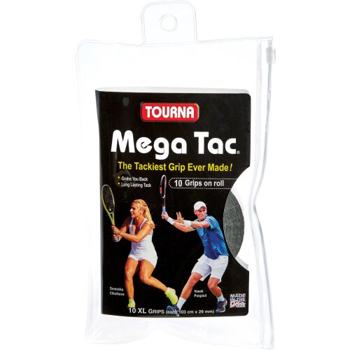 Tourna Mega Tac XL 10er Pack schwarz Overgrip