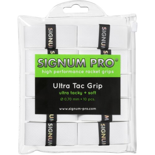 SIGNUM PRO Ultra Tac Grip OVERGRIP ( 10er Pack ) weiß
