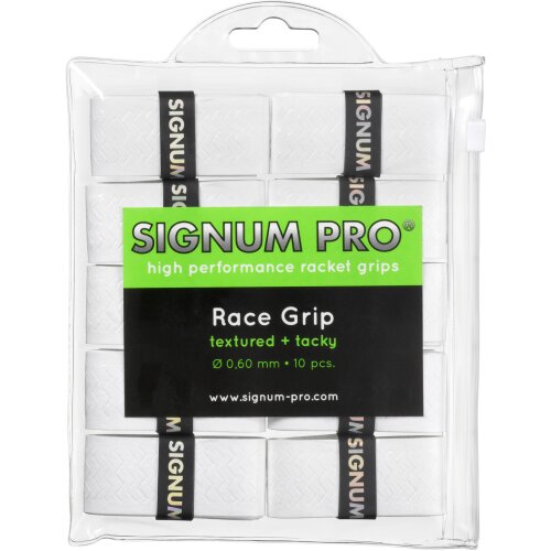 SIGNUM PRO Race Grip OVERGRIP ( 10er Pack ) weiß