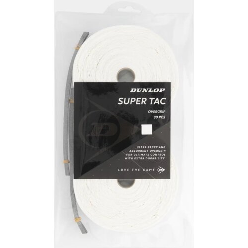 Dunlop Super Tac Overgrip ( 30er Pack ) weiß