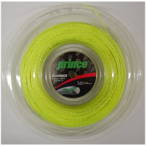 Prince SYNTHETIC GUT DURAFLEX ( 200m Rolle ) neon-gelb 1,30 mm