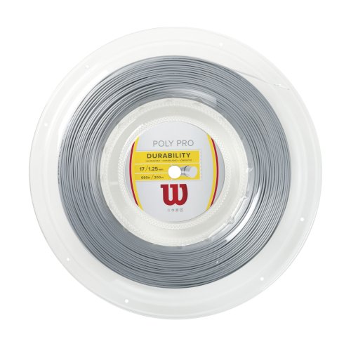 Wilson Poly Pro  ( 200m Rolle ) silber 1,25 mm