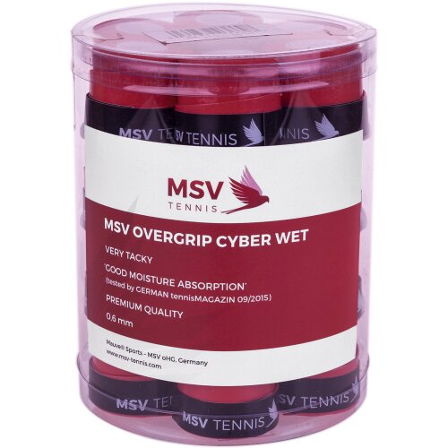MSV Overgrip Cyber Wet 24er rot