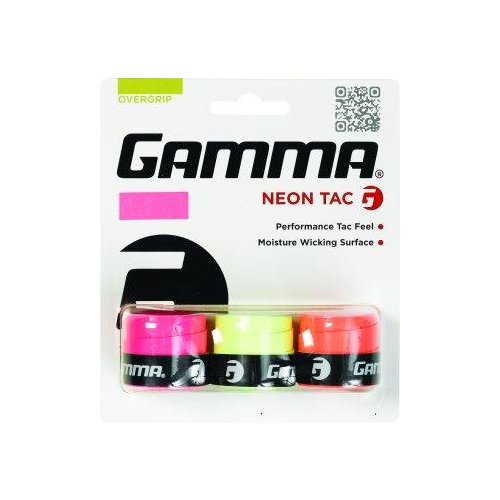Gamma Neon Tac Overgrip 3er Pack neonfarben