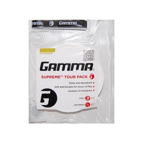 Gamma Supreme Overgrip Tour Pack 15er weiß