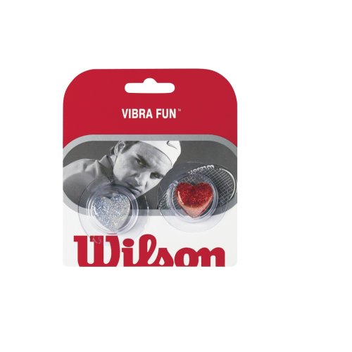 Wilson Vibra Fun Glitzerherzen ( 2er Pack ) transparent-silber / rot
