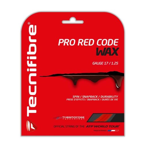 Tecnifibre Pro Red Code WAX ( 12,2m Set ) rot 1,25 mm