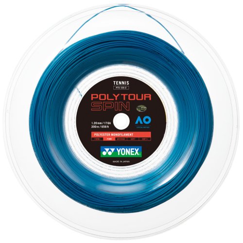 Yonex Poly Tour SPIN ( 200m Rolle ) cobalt-blau